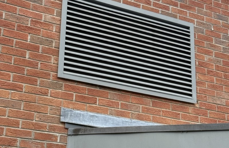 Rooftop kitchen extract fan and ductwork in Cleethorpes