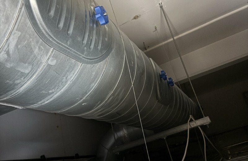 Rooftop kitchen extract fan and ductwork in Clevedon