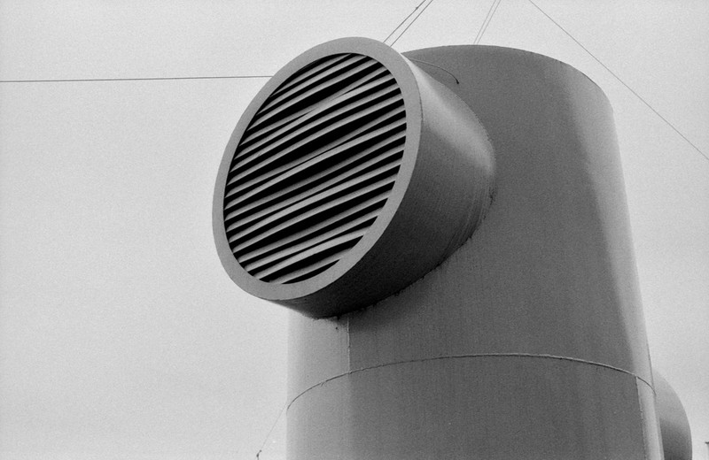 Rooftop kitchen extract fan and ductwork in Crosby