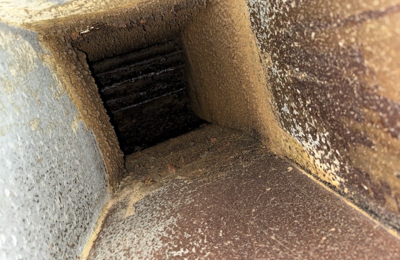Rooftop kitchen extract fan and ductwork in Deal