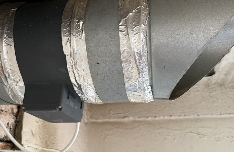 Rooftop kitchen extract fan and ductwork in Harrow