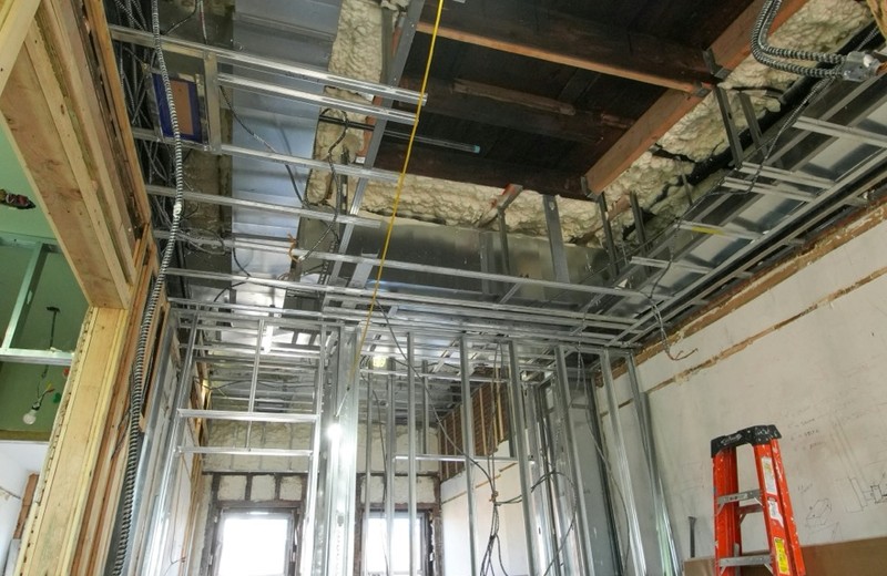 Rooftop kitchen extract fan and ductwork in Hatfield