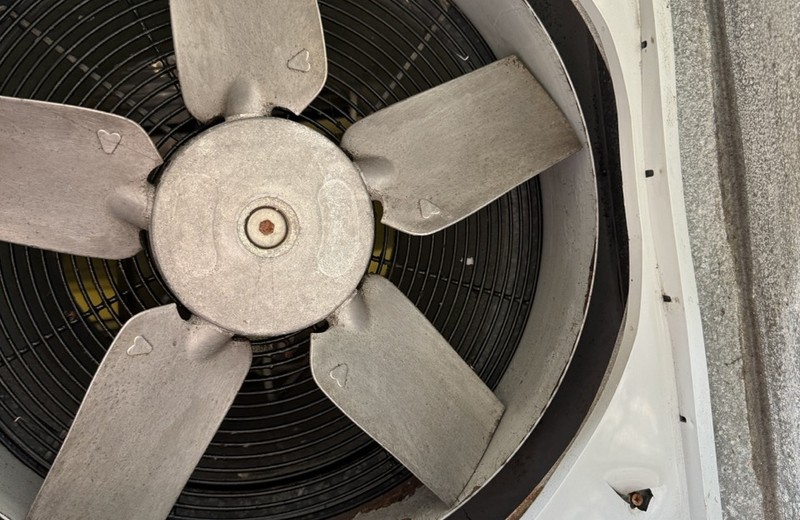 Rooftop kitchen extract fan and ductwork in Lichfield