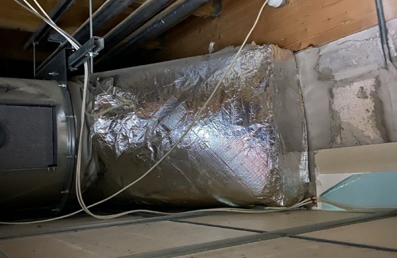 Rooftop kitchen extract fan and ductwork in Manchester