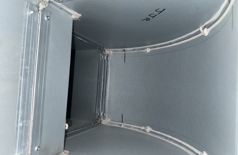 Rooftop kitchen extract fan and ductwork in Rayleigh