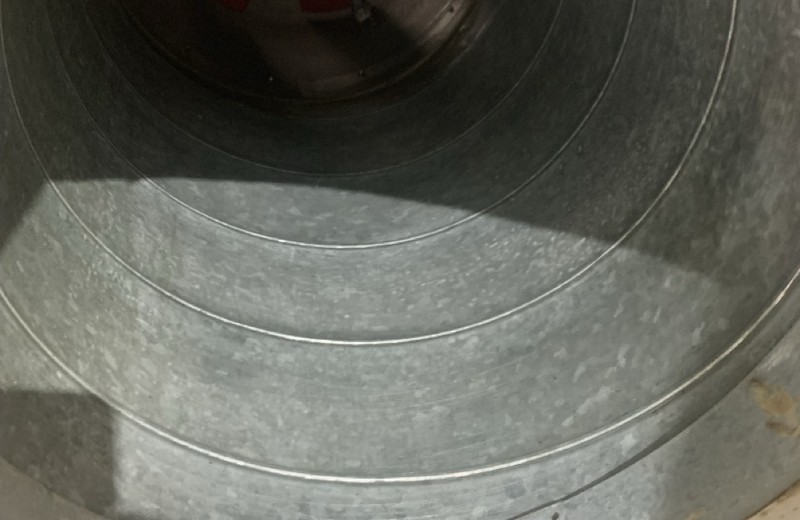 Rooftop kitchen extract fan and ductwork in Sandbach