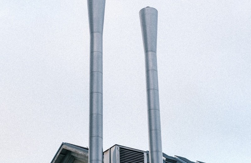 Rooftop kitchen extract fan and ductwork in Sheffield