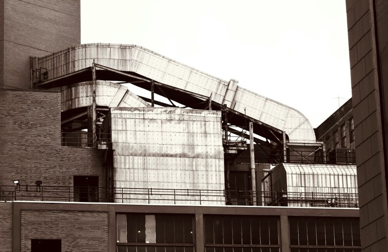 Rooftop kitchen extract fan and ductwork in Smethwick