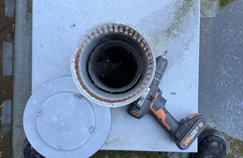 Rooftop kitchen extract fan and ductwork in Weymouth